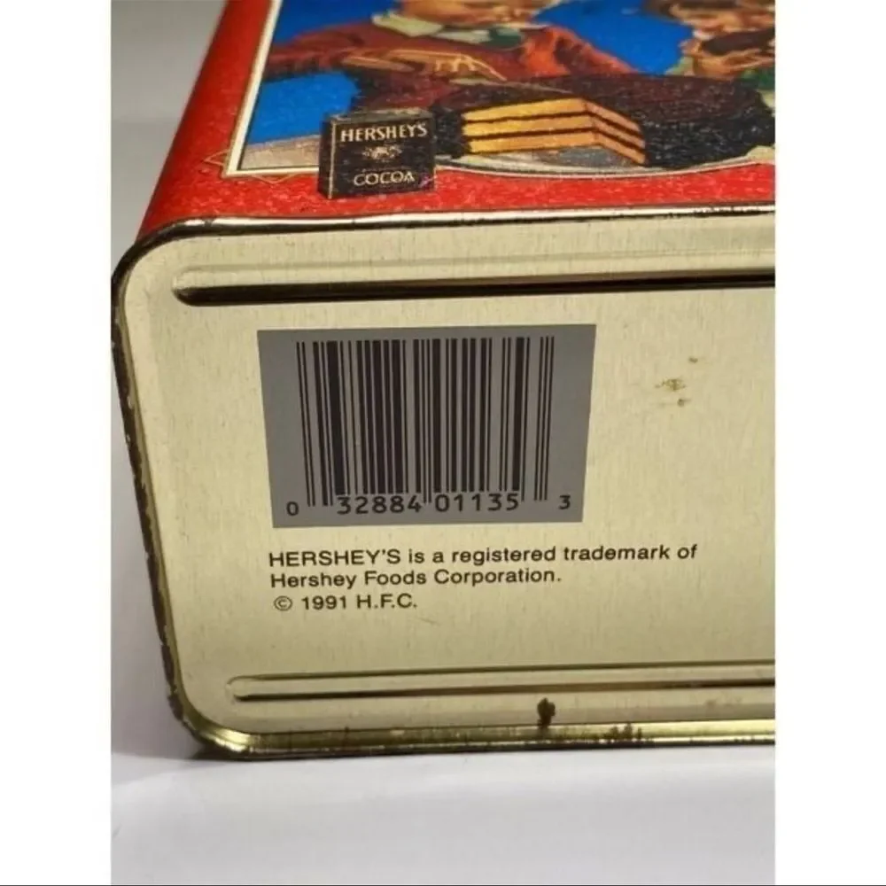 Vintage Hersheys Storage Tin Box 1991